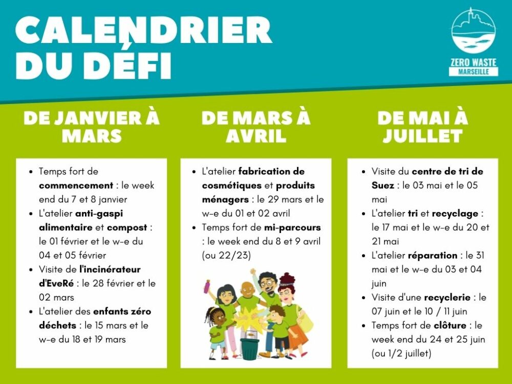 Calendrier défi des familles