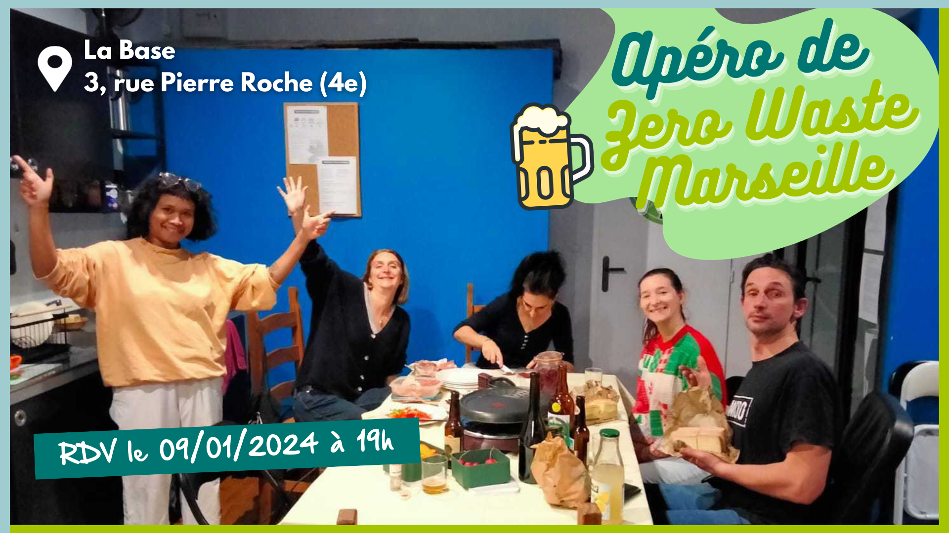Apéro bénévole Janv 2024 | Zero Waste Marseille